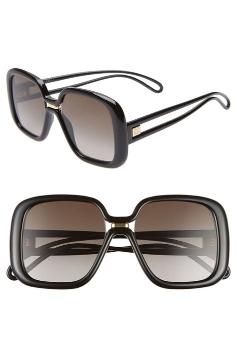 givenchy 58mm sunglasses|givenchy 55mm oversized sunglasses.